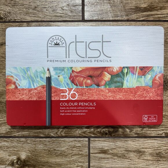 Fantasia Artist Premium Coloring Pencils Set of 36 Colour Pencils Brand New - Picture 2 of 4